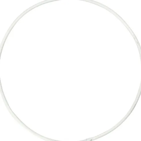Metalring - Ø 10 CM - Tykkelse 2 MM - Hvid - 10 Stk