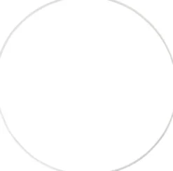 Metalring - Ø 30 CM - Tykkelse 3 MM - Hvid - 5 Stk