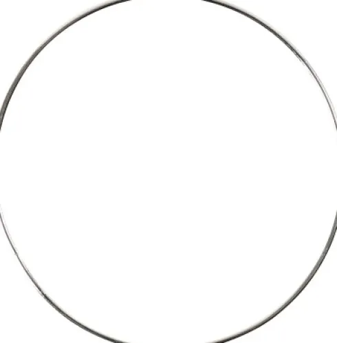 Metalring - Ø 7 CM - Tykkelse 1,5 MM - Sølv - 10 Stk