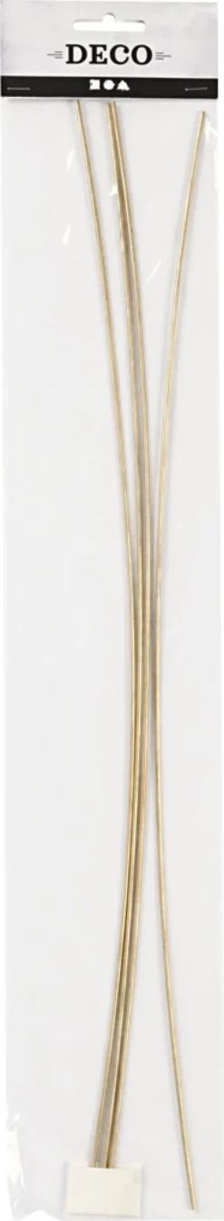 Metalstang - L 45 CM - Ø 2 MM - Messing Farve - 5 Stk