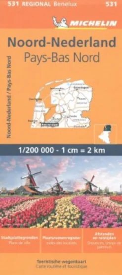 Michelin Kort - Benelux Blad 531: Holland North