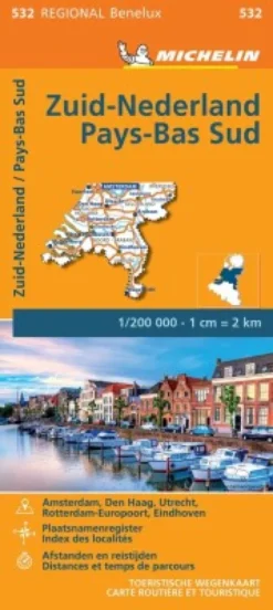 Michelin Kort - Benelux Blad 532: Holland, South