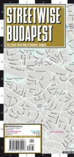 Michelin Kort - Budapest Streetwise Map - Laminated