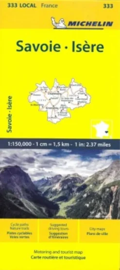 Michelin Kort - France Blad 333: Isere, Savoie