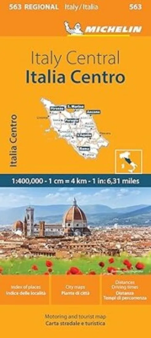 Michelin Kort - Italy Blad 563: Central Italy