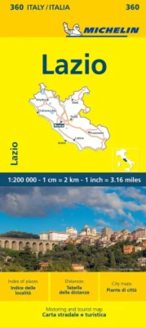 Michelin Kort - Italy Blad 360: Lazio