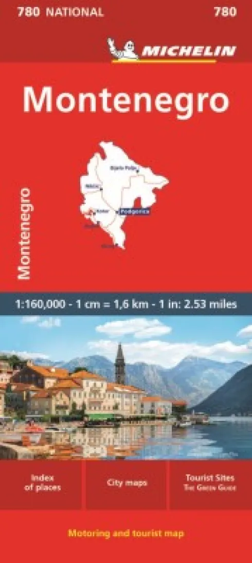 Michelin Kort - Montenegro, National Map 780