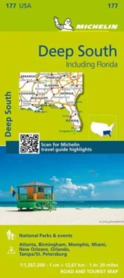 Michelin Kort - Usa Zoom 177 - Deep South: Mississipi To Florida