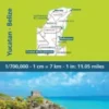 Michelin Kort - Yucatan & The Mayan Region - Belize, Michelin Zoom 185