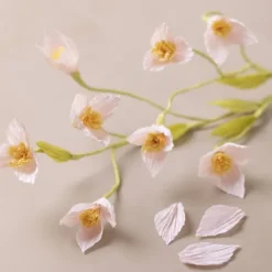 Mini DIY Kit Crepepapir - Kirsebærgren - Stræk/Crepe 180% - 105 G