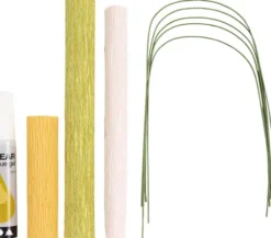 Mini DIY Kit Crepepapir - Kirsebærgren - Stræk/Crepe 180% - 105 G