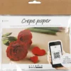 Mini DIY Kit Crepepapir - Roser - Stræk/Crepe 180% - 105 G