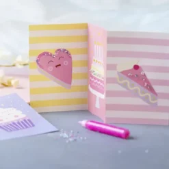 Mini DIY Kit Dekoration - Kager - Pastelgul - Pastellilla - Pastelpink