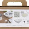 Mini DIY Kit Lysstøbning - Strandskaller - Grå - Off White