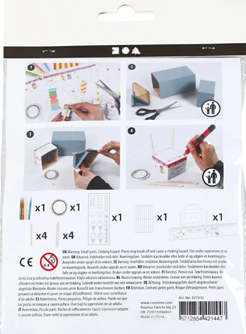 Mini DIY Kit - Mælkekarton Ishus