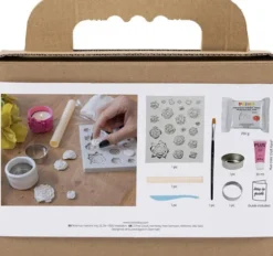 Mini DIY Kit Modellering - Fyrfadsstager - Pink