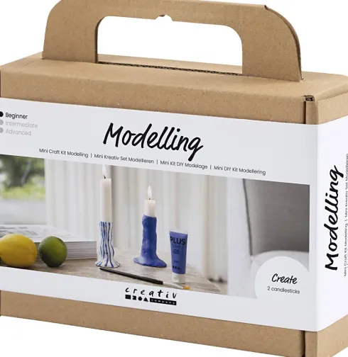 Mini DIY Kit Modellering - Lysestage - Ultra Marine