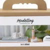 Mini DIY Kit Modellering - Lysestager Med Konkylier - Off White