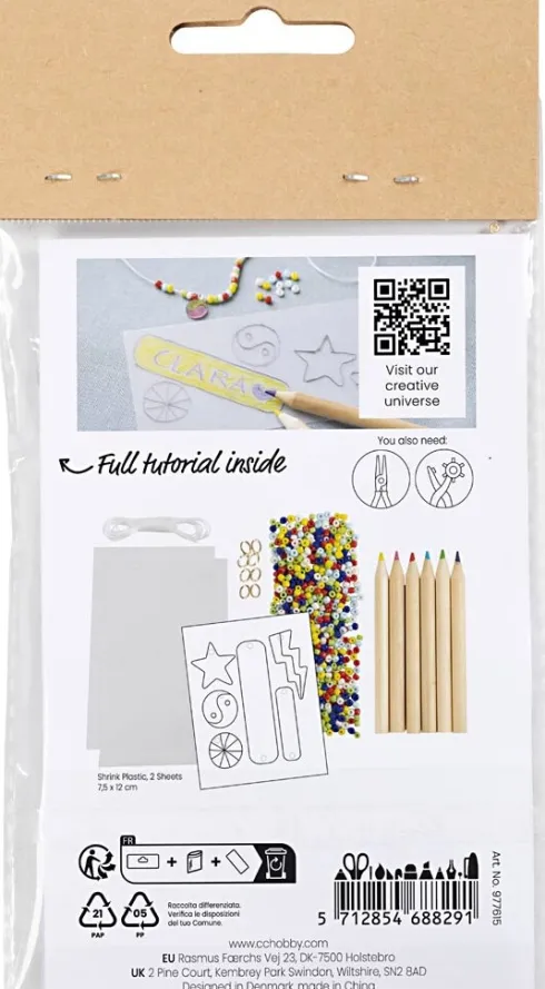 Mini DIY Kit Smykker - Armbånd Krympeplast