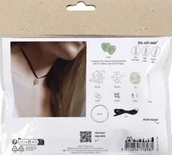 Mini DIY Kit Smykker - Aventurin Hjerte - Klar - 1Pk