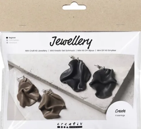 Mini DIY Kit Smykker - Foldede Øreringe