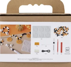 Mini DIY Kit Smykker - Halskæde Og Armbånd - Halloweenfarver