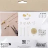 Mini DIY Kit Smykker - Halskæde Og Øreringe Med Honning Calcit