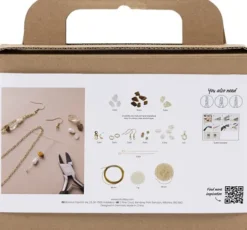 Mini DIY Kit Smykker - Krystalhalskæde Og -Øreringe