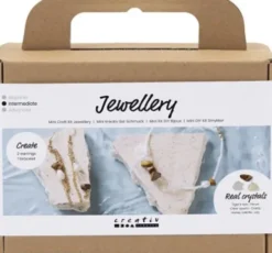 Mini DIY Kit Smykker - Krystalhalskæde Og -Øreringe