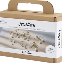 Mini DIY Kit Smykker - Øreringe Med Wire - Forgyldt - 1Pk