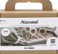 Mini DIY Macramé Kit - Servietringe - Off White