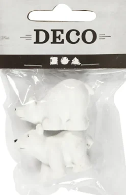 Minifigurer - H 30 MM - L 45 MM - Hvid - 2 Stk