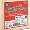 Mini Klemmer I Træ - Forskellige Farver - 54 Stk - Craft Sensations