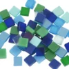 Minimosaik - Str. 5X5 MM - Tykkelse 2 MM - Blå/Grøn Harmoni - 25 G