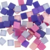Minimosaik - Str. 5X5 MM - Tykkelse 2 MM - Lilla/Mørk Lilla - 25 G