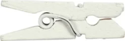 Minitøjklemme - L 25 MM - B 3 MM - Hvid - 36 Stk
