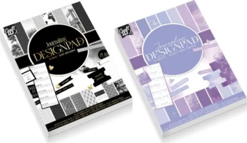 Mønstret Papir Blok - A5 - 24 Ark - Assorteret