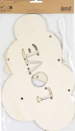 Mobile I Træ - Nattehimmel - B 28 CM - Tykkelse 3 MM - 1 Stk