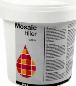 Mosaikfiller - Hvid - 1000 ML/ 1 Spand