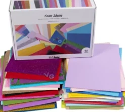 Mosgummi Ark - A4 - Ark 210X297 CM - Assorterede Farver - 40 Ark