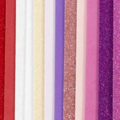 Mosgummi Ark - Str. 14X25 CM - Tykkelse 2 MM - Lilla/Pink Harmoni - 12 Ark