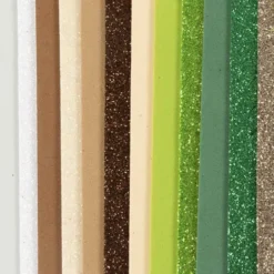 Mosgummi Ark - Str. 14X25 CM - Tykkelse 2 MM - Naturfarver - 12 Ark