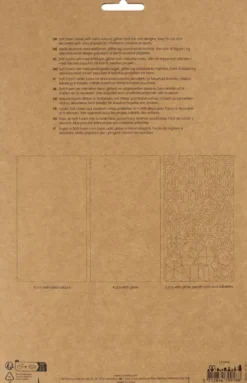 Mosgummi Ark - Str. 14X25 CM - Tykkelse 2 MM - Pastelfarver - 12 Ark