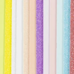 Mosgummi Ark - Str. 14X25 CM - Tykkelse 2 MM - Pastelfarver - 12 Ark