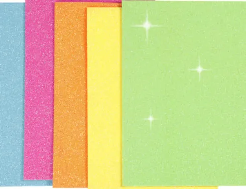 Mosgummi - A5 - 150X210 MM - Tykkelse 2 MM - Assorterede Farver - 5 Ark