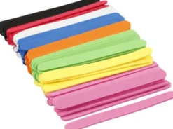 Mosgummi Ispinde - L 11,5 CM - B 1 CM - Tykkelse 2 MM - Assorterede Farver - 120 Stk