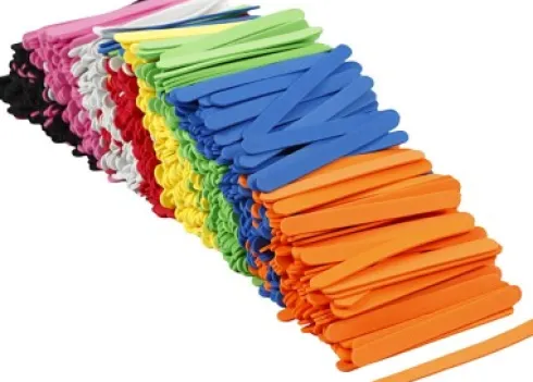Mosgummi Ispinde - L 11,5 CM - B 1 CM - Tykkelse 2 MM - Assorterede Farver - 1000 Stk