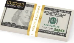 Mustard - Cash Sticky Notes - 3 Inches By 6 Inches