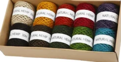 Natursnor - Tykkelse 1-2 MM - Hamp - Flere Farver - 10X30 M