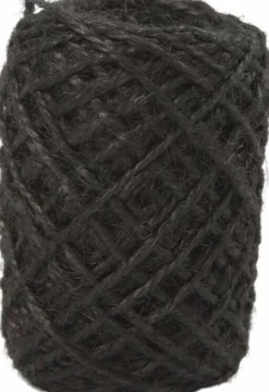 Natursnor - Tykkelse 1-2 MM - Hamp - Sort - 30 M